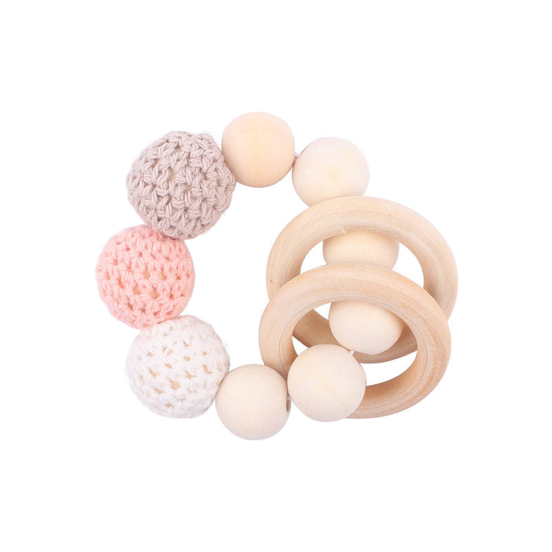 Personalized Pacifier Clip – Soft Yarn Ball Baby Accessory