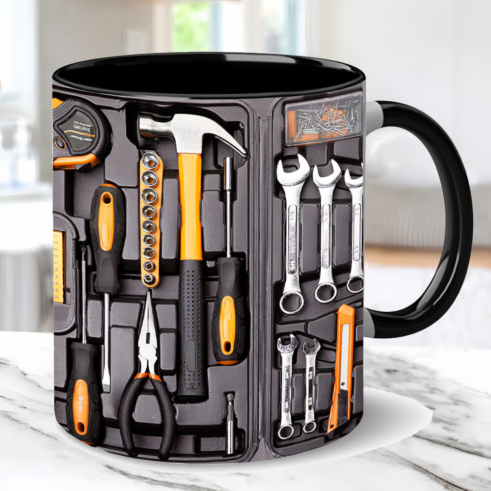 3D Tool-Themed Ceramic Coffee Mug