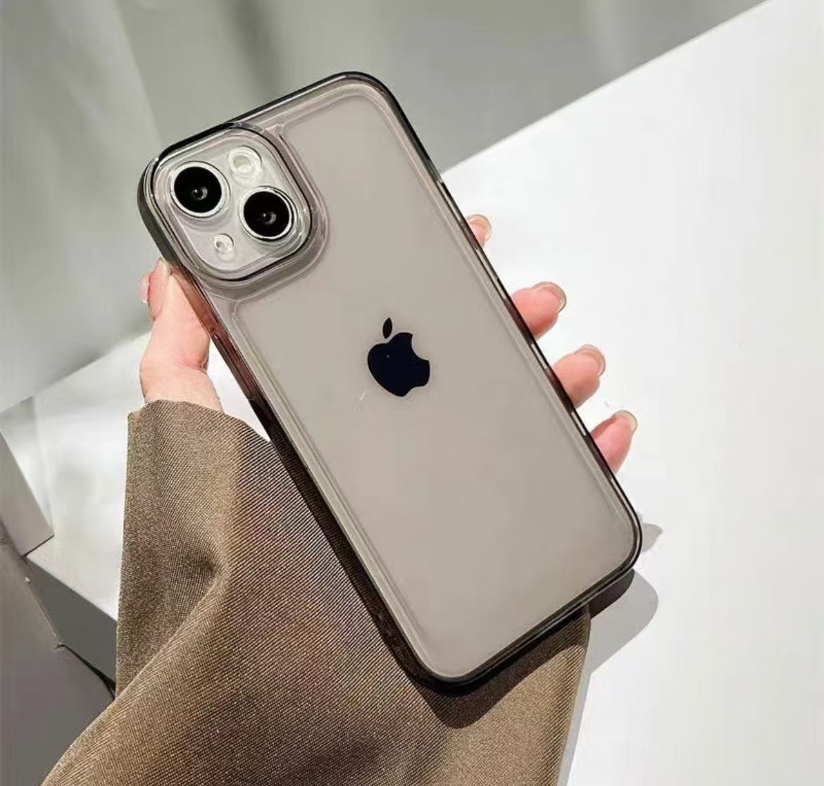 Shockproof Silicone Phone Case – Anti-Fingerprint Protective Cover for iPhone