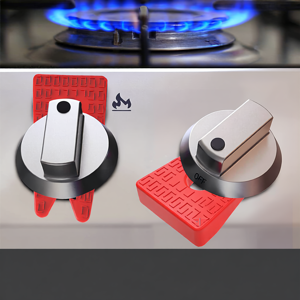Silicone Gas Stove Knob Covers – Child Safety Kitchen Lock