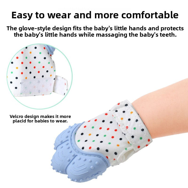 Silicone Baby Teething Glove – BPA-Free Food-Grade Teether Mitten (3–36 Months)