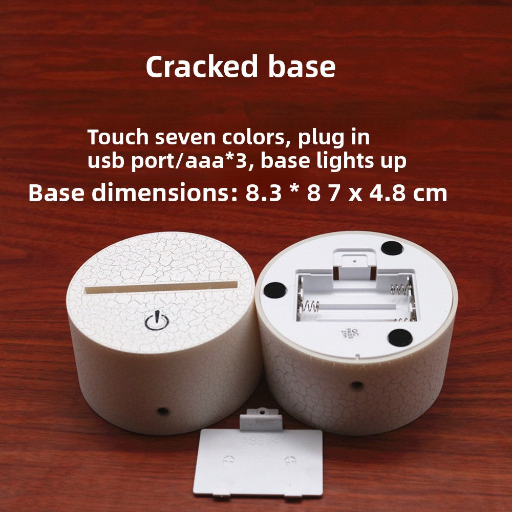 3D LED Night Light – Touch Control Multi-Color Acrylic Twist Knot Lamp (USB Powered)