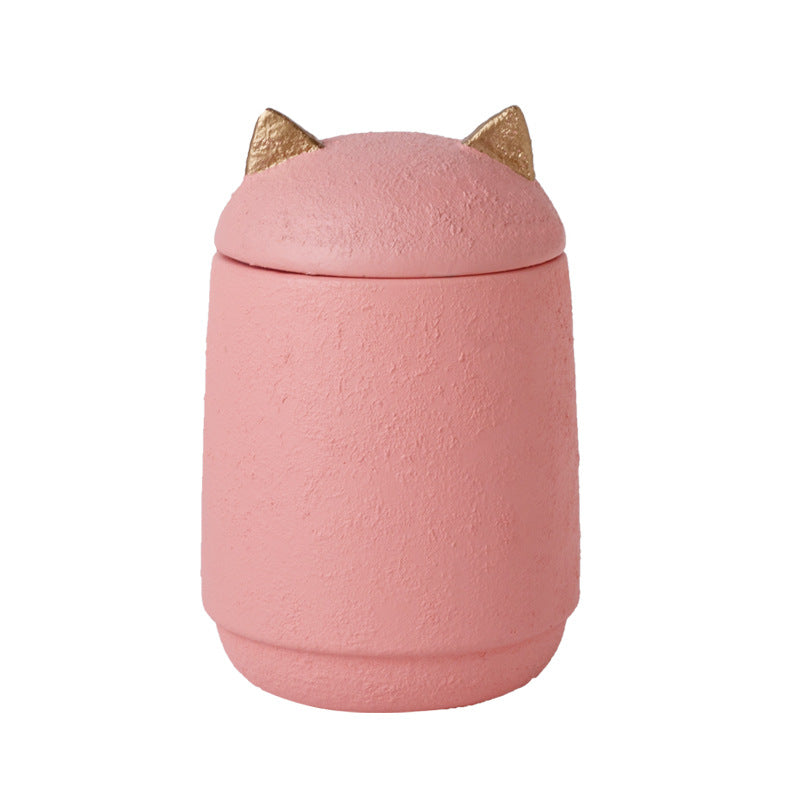 Pet Memorial Urn – Handcrafted Cement Keepsake for Ash Storage