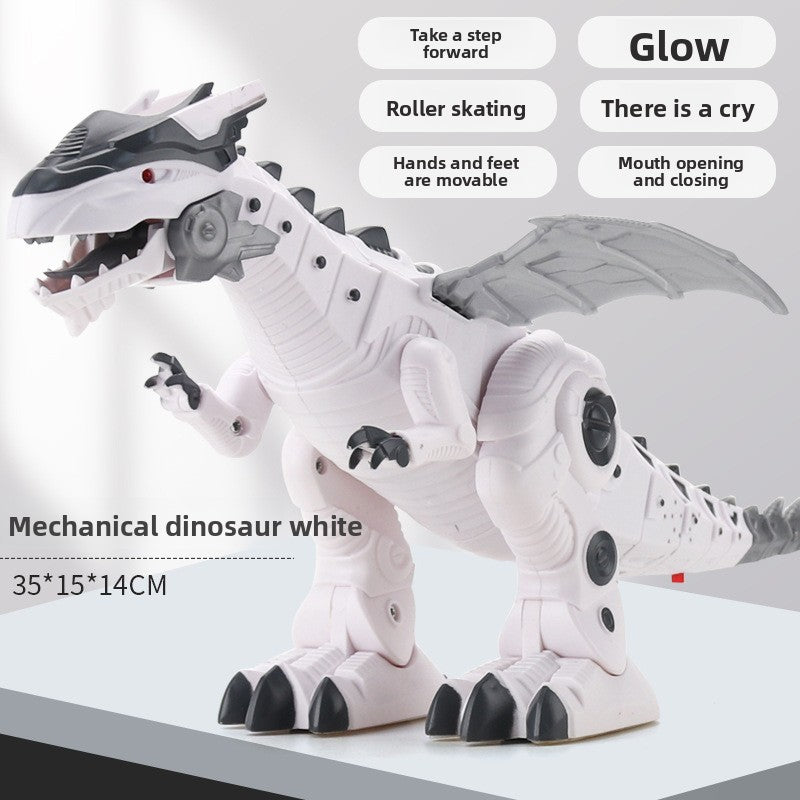 Interactive Walking Dinosaur Toy with Lights & Movable Mouth