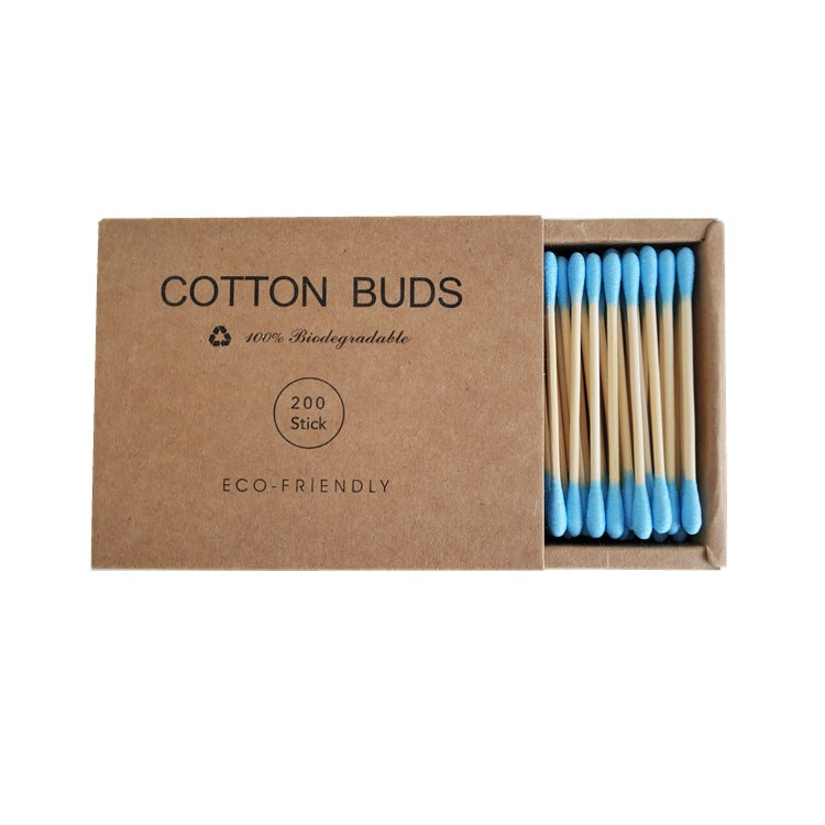 Double-Head Cotton Swabs – Disposable Makeup & Cleaning Applicators (200 Pack)