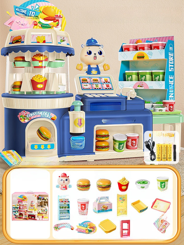 Deluxe Kids Kitchen Play Set – 37.8in Interactive Cooking Toy