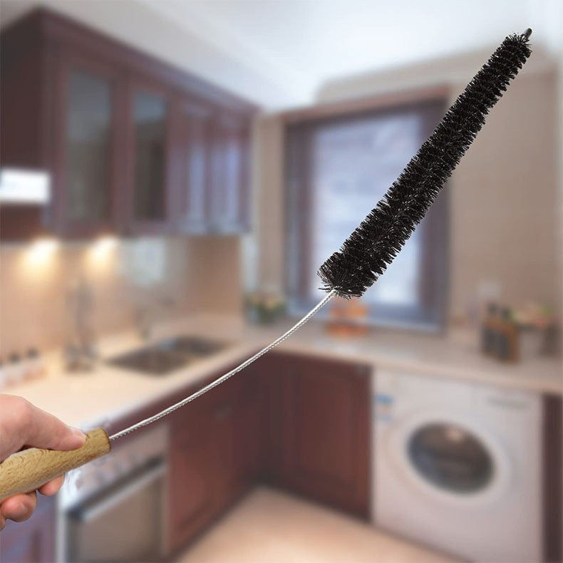 Flexible Appliance Cleaning Brush – Wooden Handle & Nylon Bristles