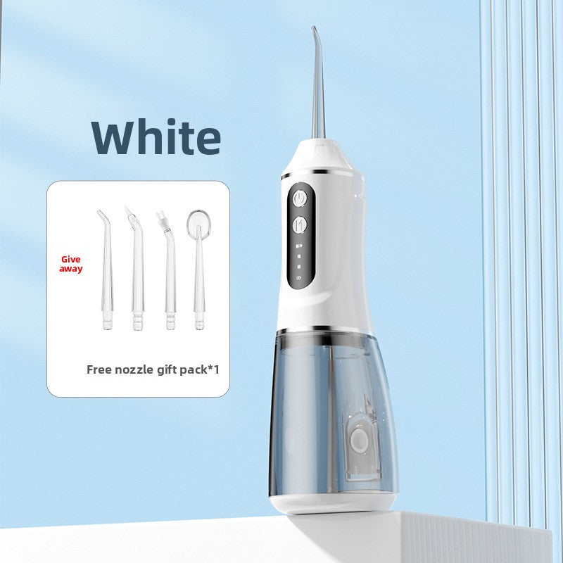 Portable Electric Dental Irrigator – Waterproof Cordless Water Flosser (300–400ml)