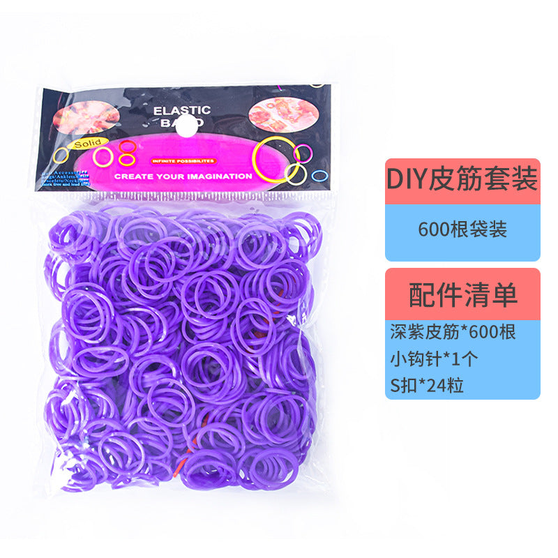 DIY Rubber Band Bracelet Kit – Colorful Weaving Craft Set for Kids