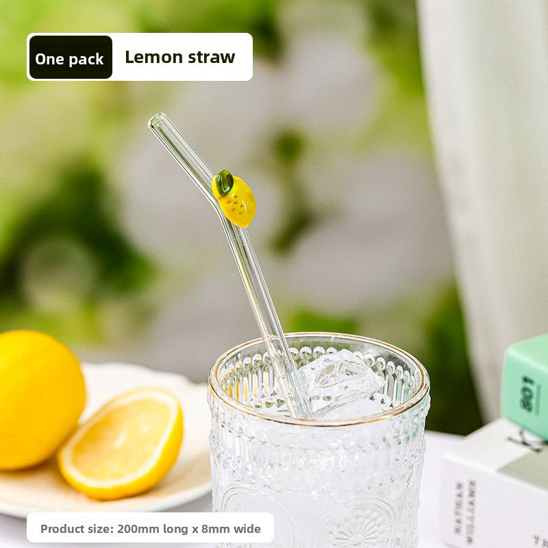 Reusable Glass Straws – Eco-Friendly & Heat-Resistant
