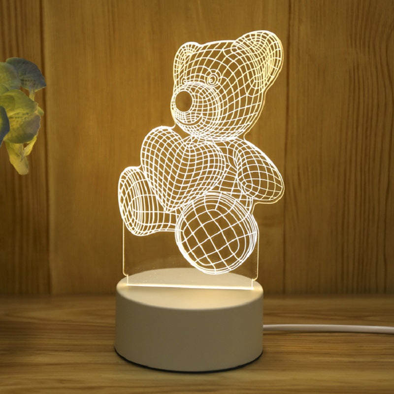 Smart Voice Control 3D LED Night Light
