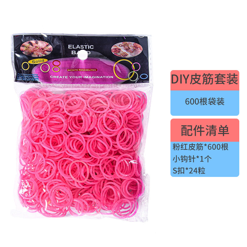 DIY Rubber Band Bracelet Kit – Colorful Weaving Craft Set for Kids