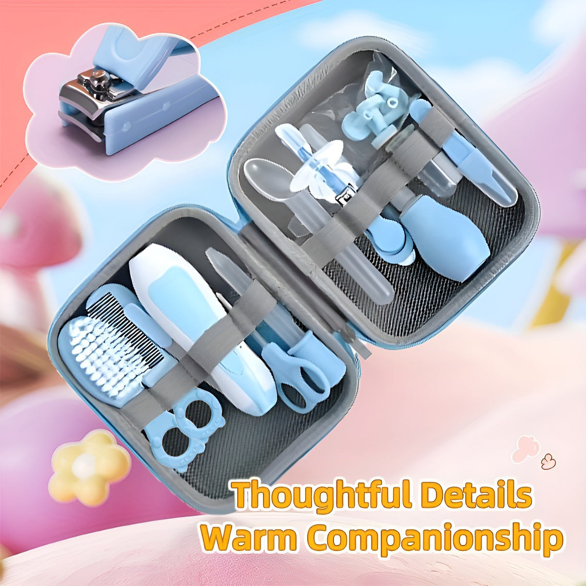 20-Piece Baby Grooming Kit – Complete Infant Nail & Healthcare Set with EVA Storage Case