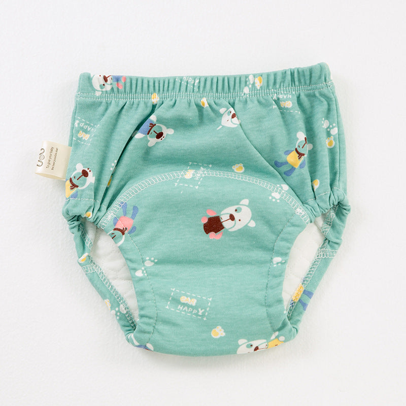 Reusable Cotton Training Pants – 6-Layer Washable Cloth Diaper for Toddlers (Ages 1–3)