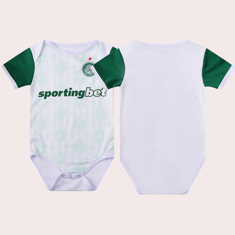 Bamboo Fiber Baby Football Jumpsuit – Soft Breathable Sports-Themed Romper (5–18 Months)
