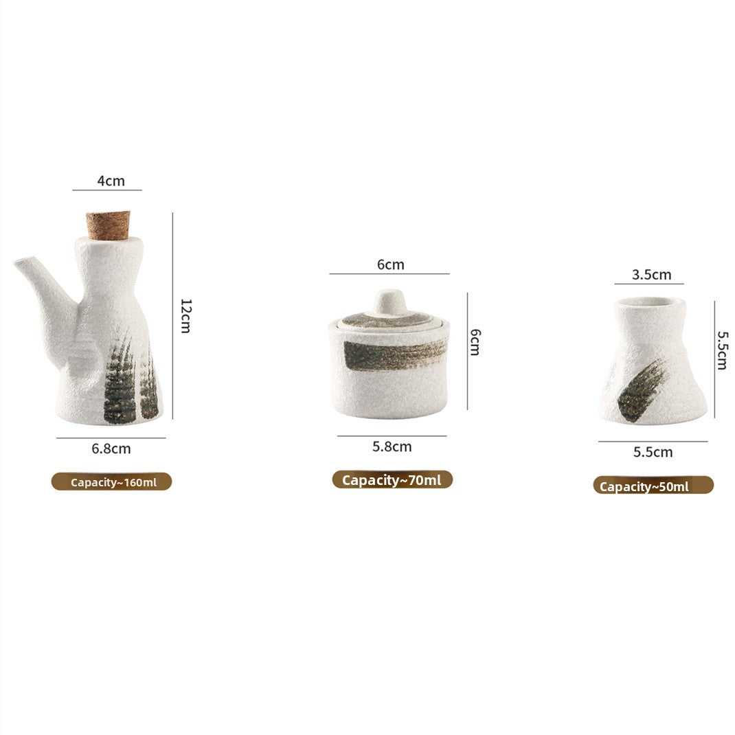 Japanese Ceramic Seasoning Set – Elegant Dining Tableware