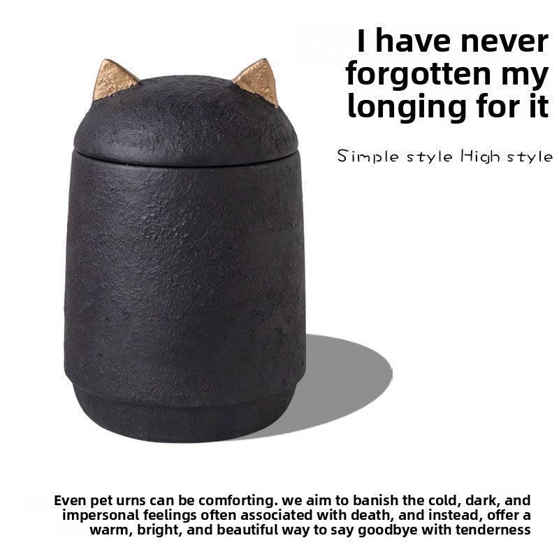 Pet Memorial Urn – Handcrafted Cement Keepsake for Ash Storage