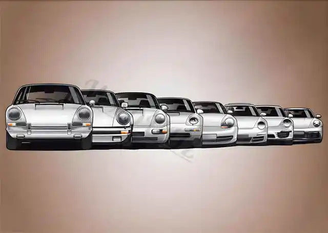 Sports Cars Frameless Canvas Wall Art – Waterproof High-Definition Inkjet Painting