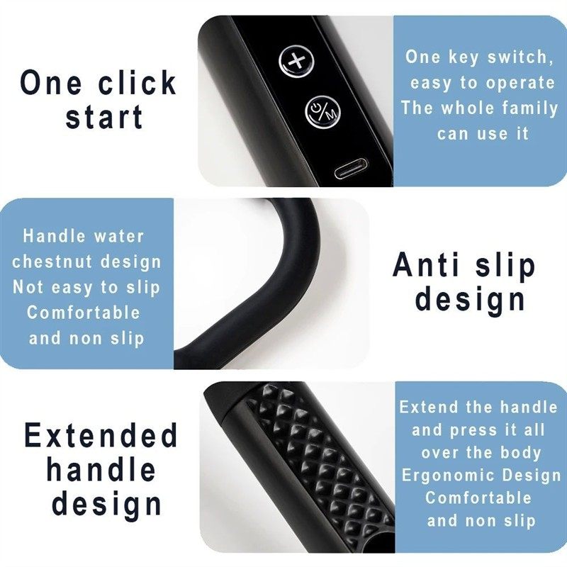Portable Electric Massage Gun – Rechargeable Muscle Relief Fascia Gun with Multiple Attachments