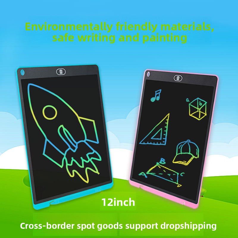 12-Inch LCD Writing Tablet – Reusable Drawing & Doodle Board for Kids