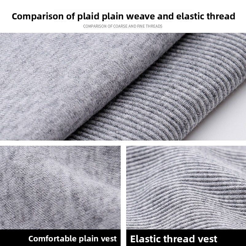 Athletic Cotton Vest – Stretch, Sweat-Absorbent Sportswear