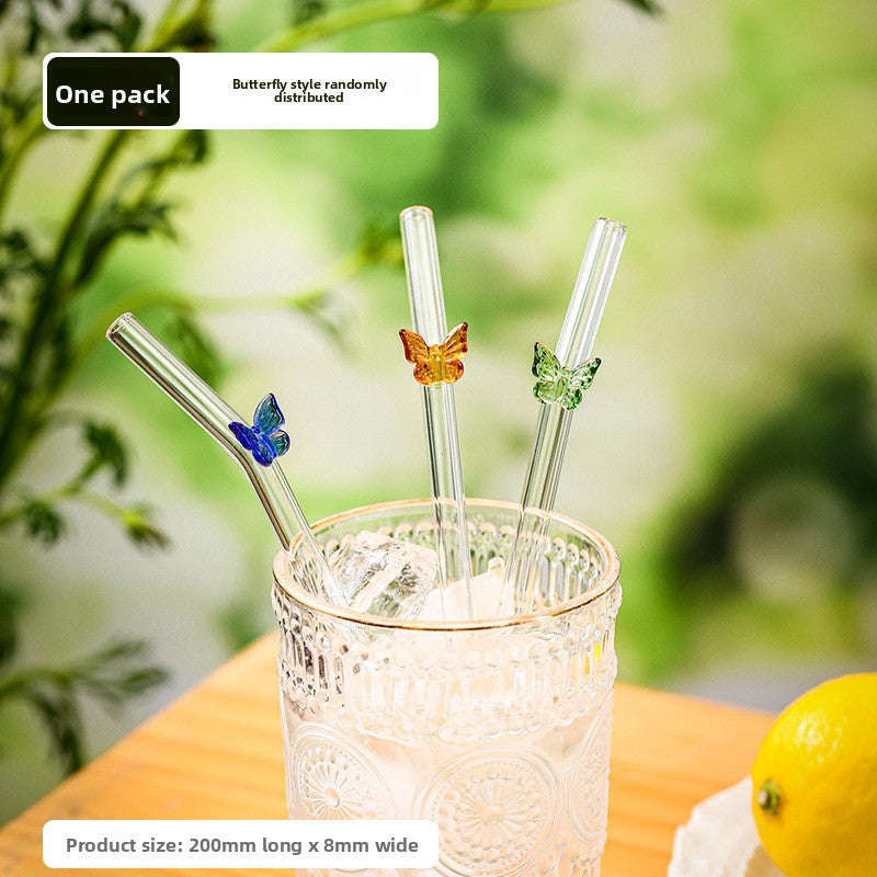 Reusable Glass Straws – Eco-Friendly & Heat-Resistant