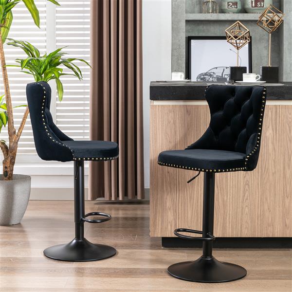 Modern cushioned bar stools