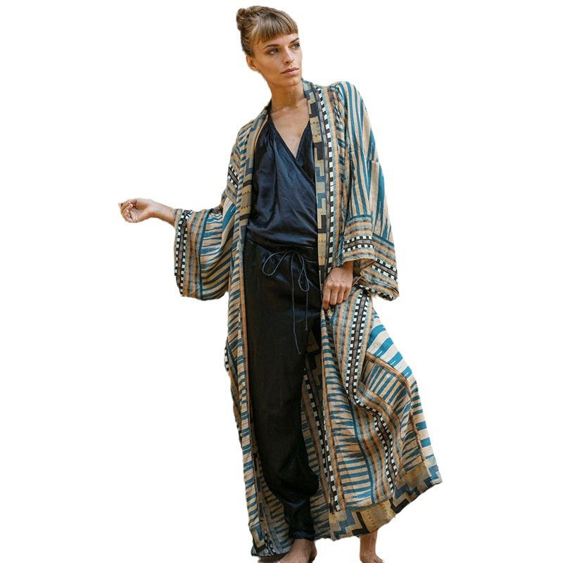 Women's Lightweight Beach Cover-Up – Viscose Kimono Cardigan Swimsuit Cover