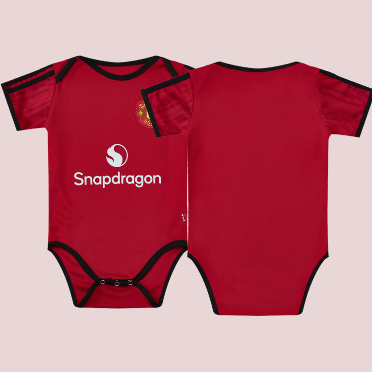 Bamboo Fiber Baby Football Jumpsuit – Soft Breathable Sports-Themed Romper (5–18 Months)