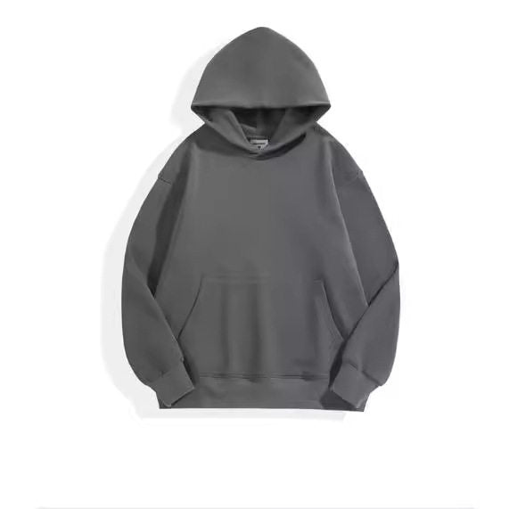 Fleece-Lined Planet Hoodie – Casual Pullover with Lapel Collar