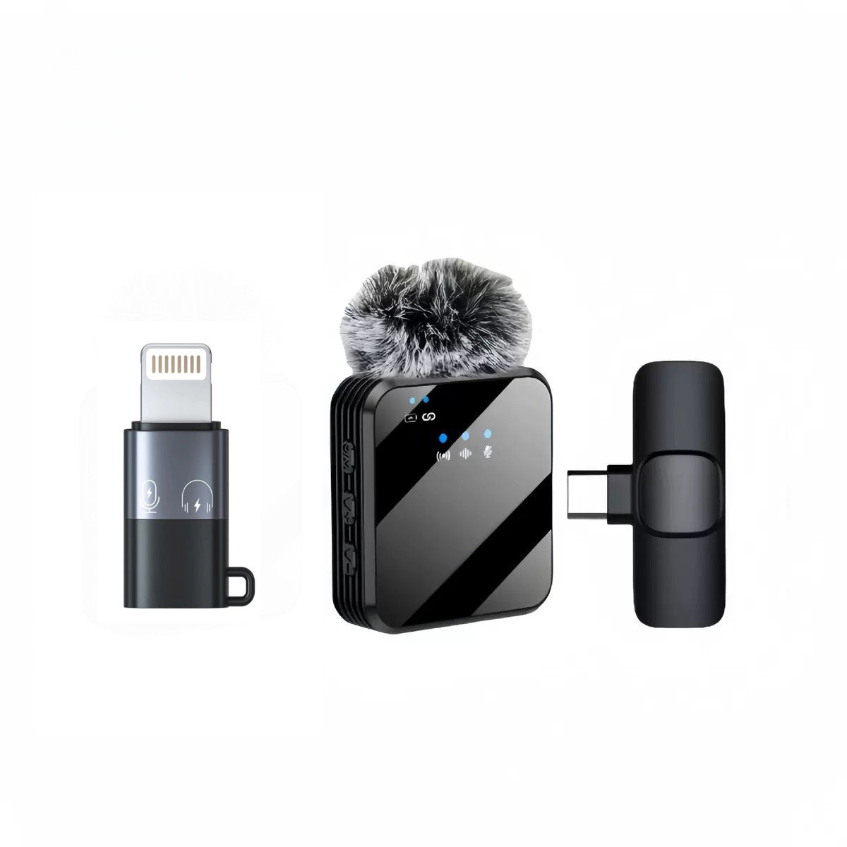 Wireless Bluetooth Microphone – Portable Noise Reduction Mic for Streaming, Recording & Video