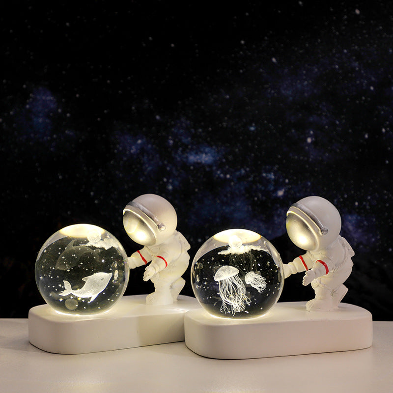 Astronaut Galaxy Projector Night Light – Starry Sky LED Lamp