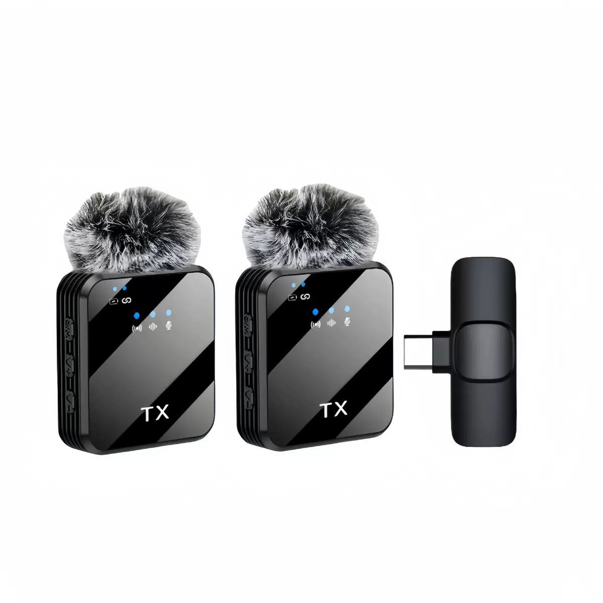 Wireless Bluetooth Microphone – Portable Noise Reduction Mic for Streaming, Recording & Video