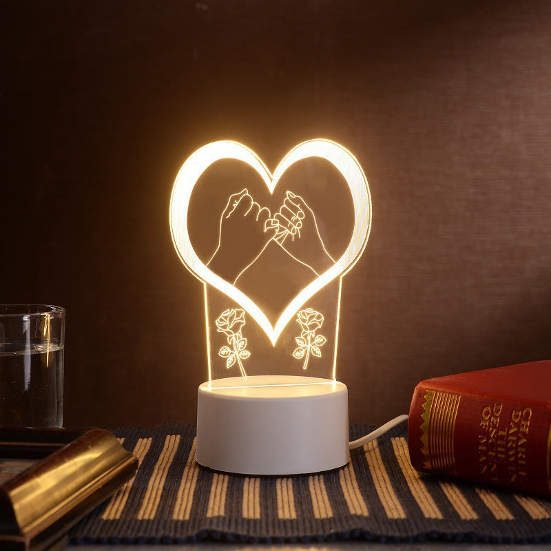 Smart Voice Control 3D LED Night Light