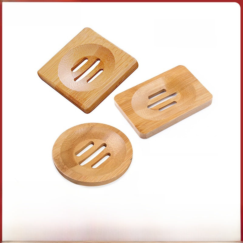 Natural Bamboo Soap Dish – Japanese-Style Draining Soap Tray