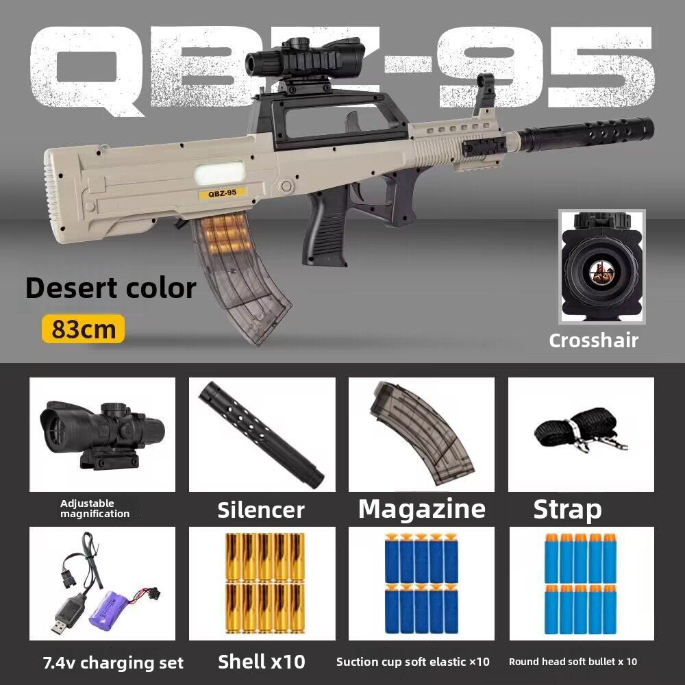 Electric Toy Gun with Motorized Firing and Shell Ejection