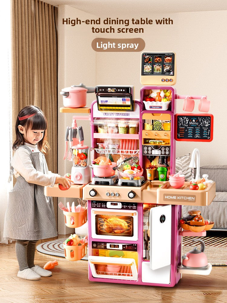 Deluxe Kids Kitchen Play Set – 37.8in Interactive Cooking Toy
