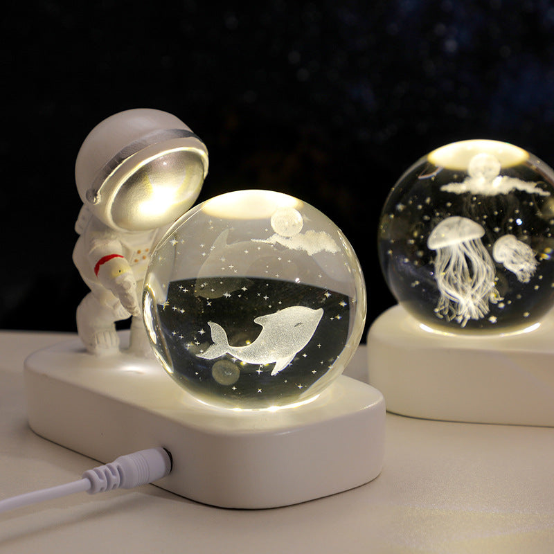 Astronaut Galaxy Projector Night Light – Starry Sky LED Lamp
