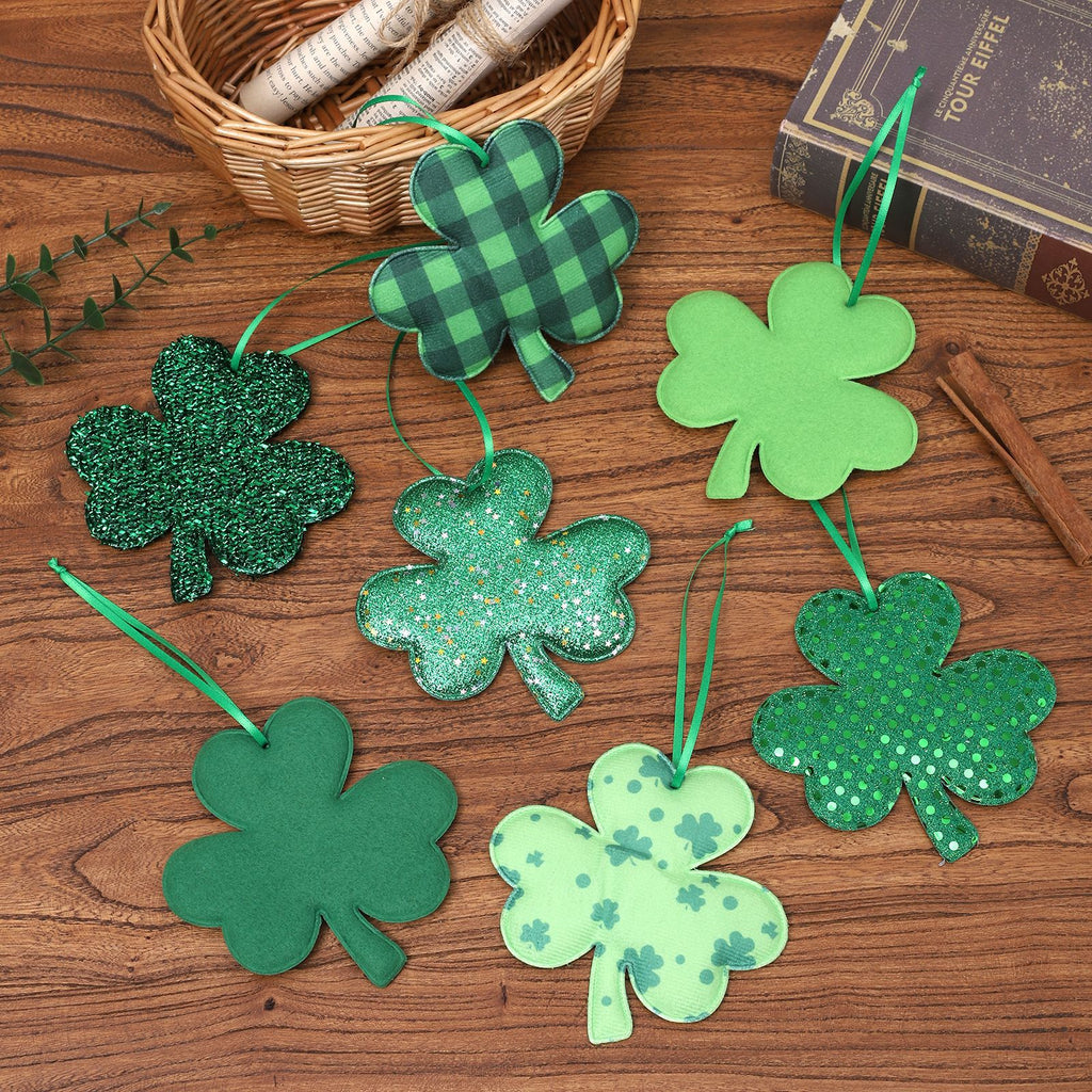 St. Patrick’s Day Clover Hanging Decoration – Festive Holiday Party Pendant