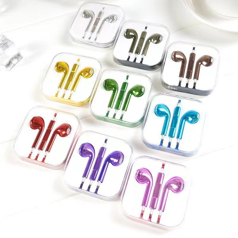 Wired In-Ear Headphones – Bass Stereo Earbuds with Microphone (3.5mm)