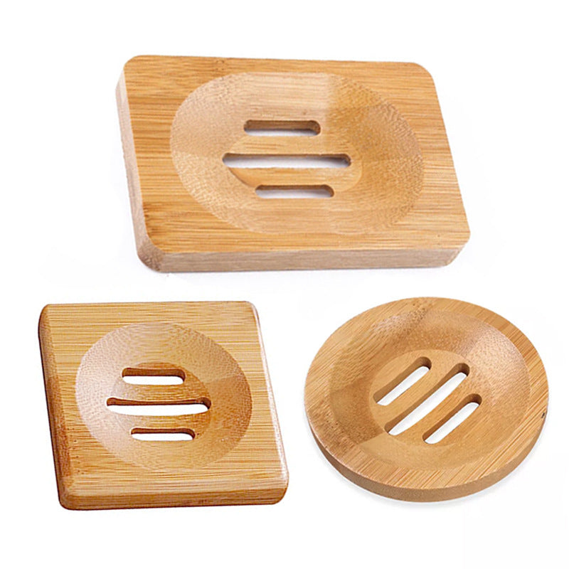 Natural Bamboo Soap Dish – Japanese-Style Draining Soap Tray