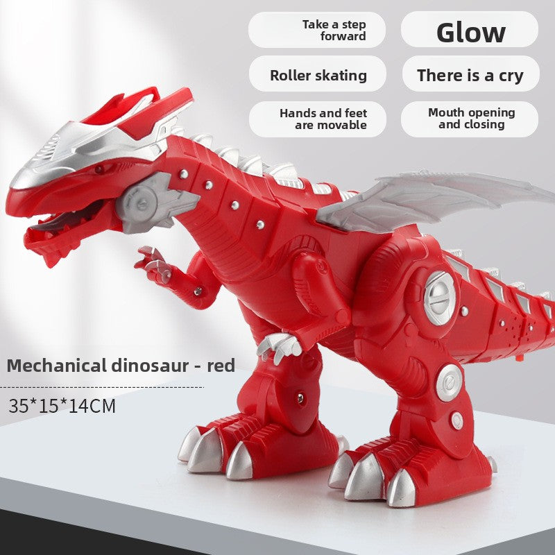Interactive Walking Dinosaur Toy with Lights & Movable Mouth