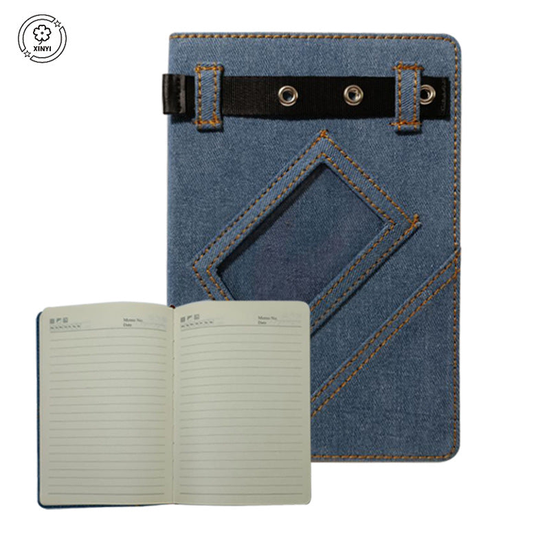 Denim Hardcover Notebook – Pocket Journal Planner with Premium Writing Paper