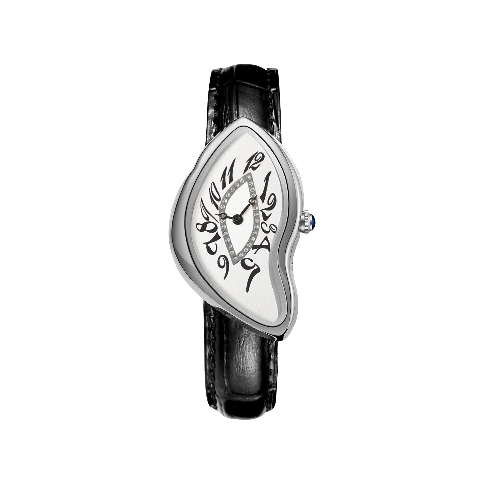 Vintage Oval Quartz Watch – Leather Strap Wristwatch with Waterproof Design