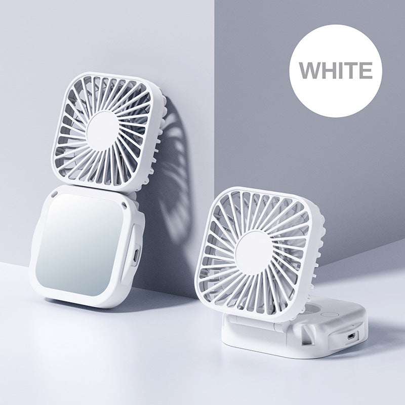 Portable USB Rechargeable Neck Fan – Foldable Hands-Free Mini Cooling Fan