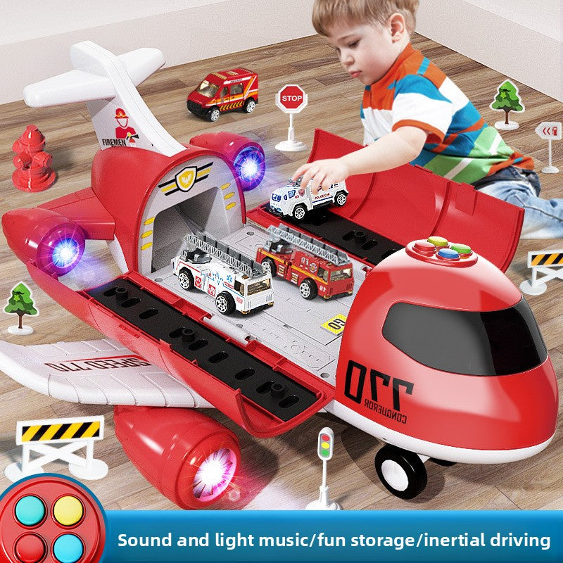 Multifunctional Traffic Adventure Playset with Vehicles & Road Signs