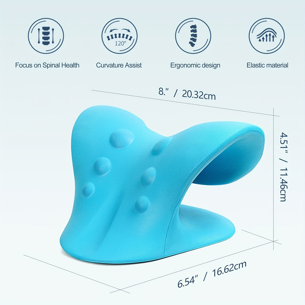Ergonomic Cervical Massage Pillow – C-Shape Neck Support with Acupressure