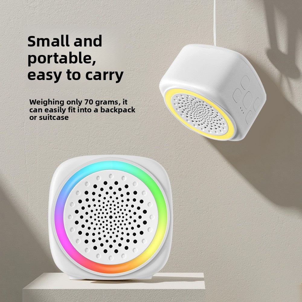 White Noise Sleep Machine with Night Light – Portable Rechargeable Sound Machine for Babies & Adults