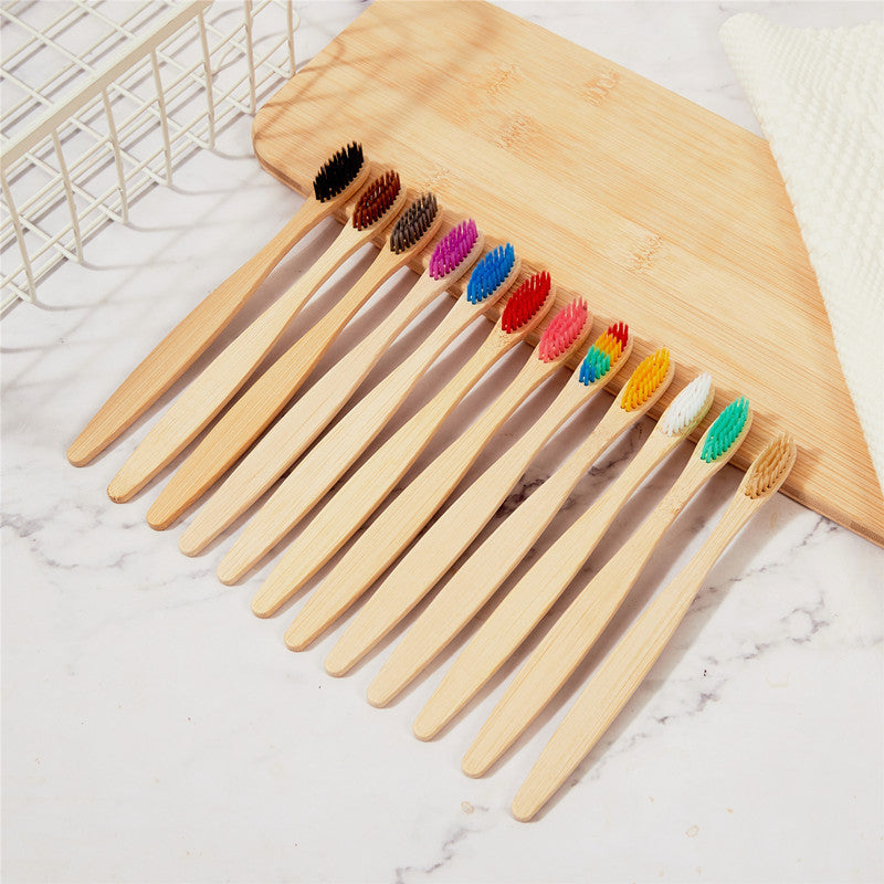 Bamboo Toothbrush – Eco-Friendly Soft Bristle Biodegradable Toothbrush