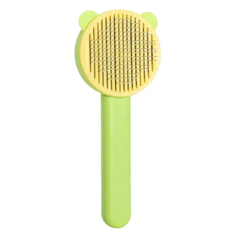 Self-Cleaning Pet Grooming Brush – One-Click Hair Removal Comb for Dogs and Cats